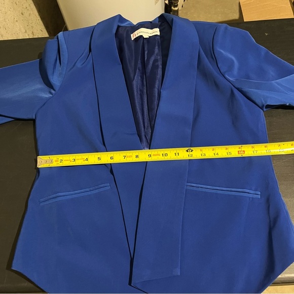 G by Giuliana Rancic Women's Royal Blue Blazer Size M Open Front - Picture 9 of 12